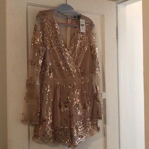 Fashion nova sequin romper